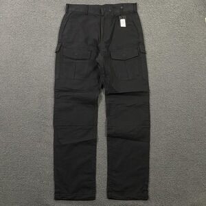 Rag & Bone Pants Mens 30 Black Flyn Paper Cotton Ripstop Cargo Drawcord Hem